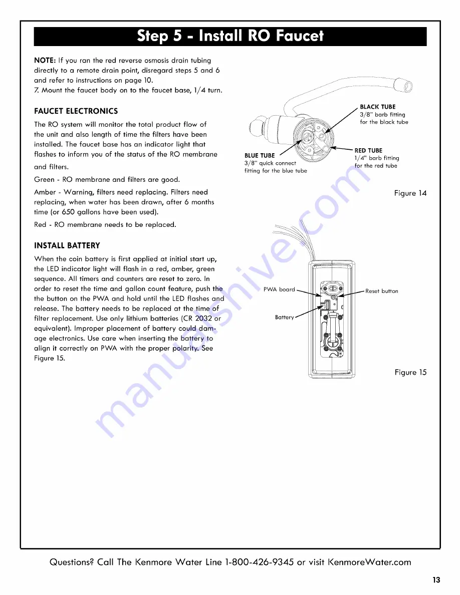 Kenmore Elite 625.385560 Owner'S Manual Download Page 13