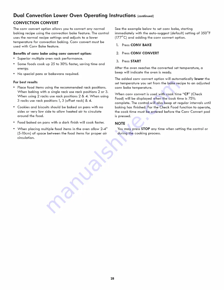 Kenmore Elite 790.4890 Series Use & Care Manual Download Page 28