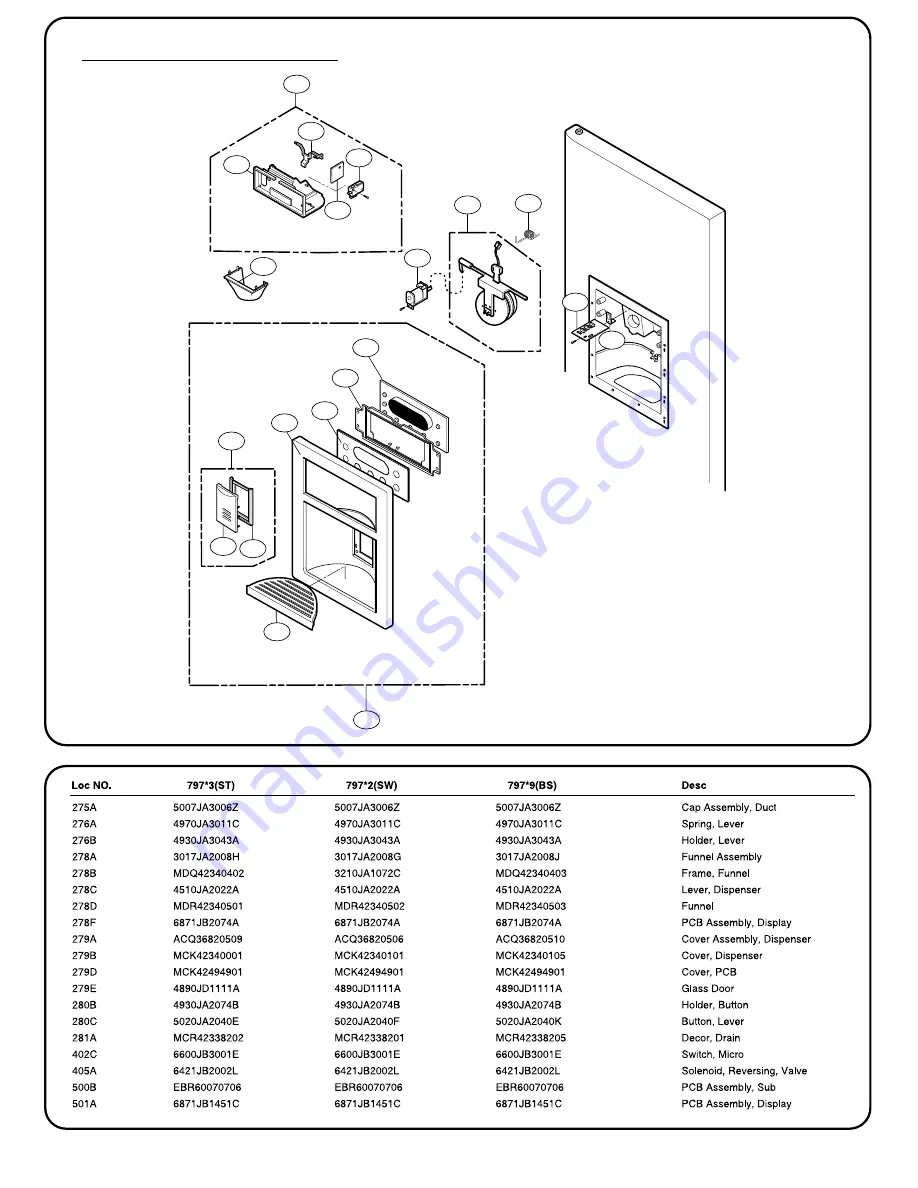 Kenmore Elite 795.71082.01 series Service Manual Download Page 54