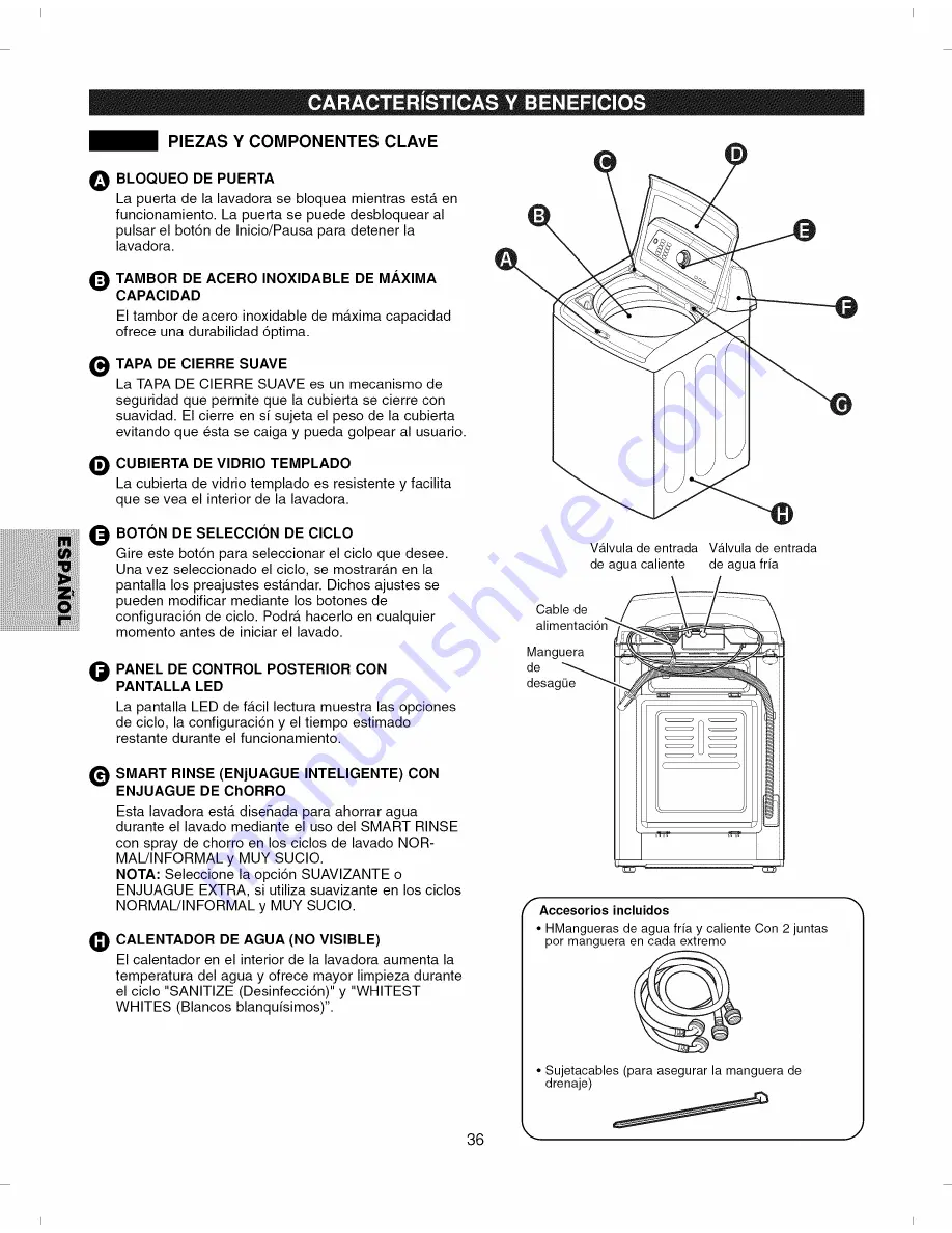 Kenmore ELITE 796.2927 Series Скачать руководство пользователя страница 36