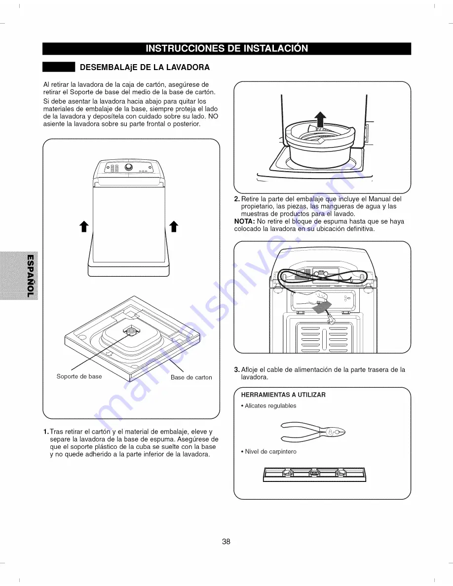 Kenmore ELITE 796.2927 Series Скачать руководство пользователя страница 38