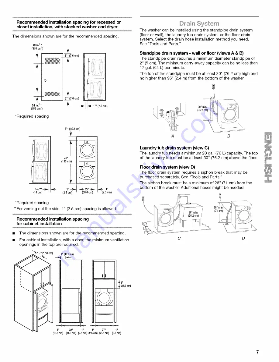 Kenmore Elite HE5t Steam 110.4770 Series Use & Care Manual Download Page 7