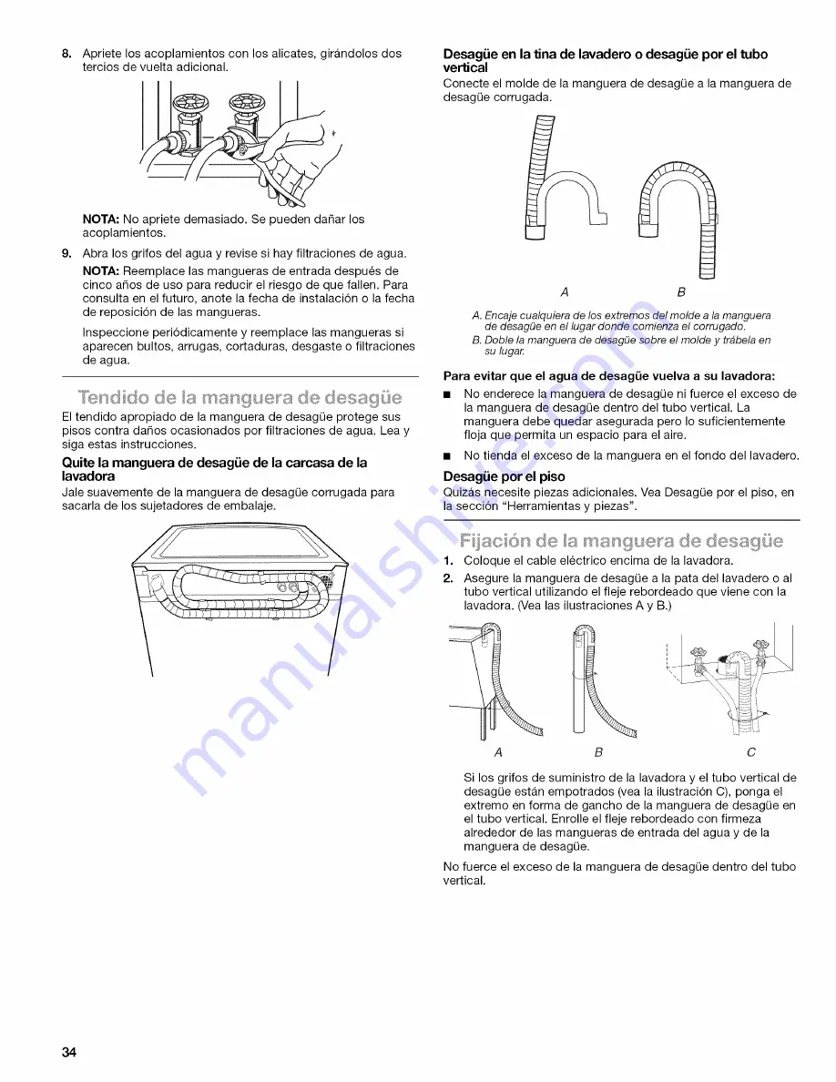 Kenmore Elite HE5t Steam 110.4770 Series Скачать руководство пользователя страница 34