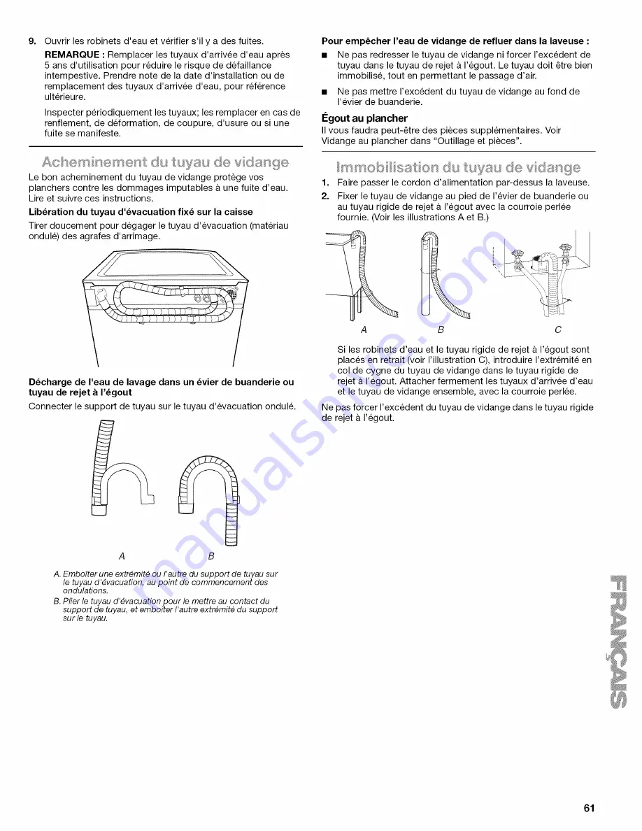 Kenmore Elite HE5t Steam 110.4770 Series Скачать руководство пользователя страница 61