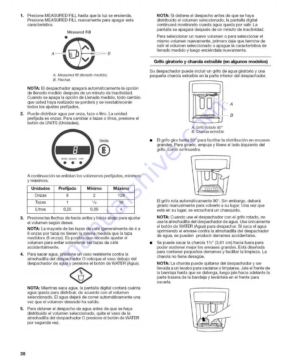 Kenmore Elite Side by Side Refrigerator Use & Care Manual Download Page 38