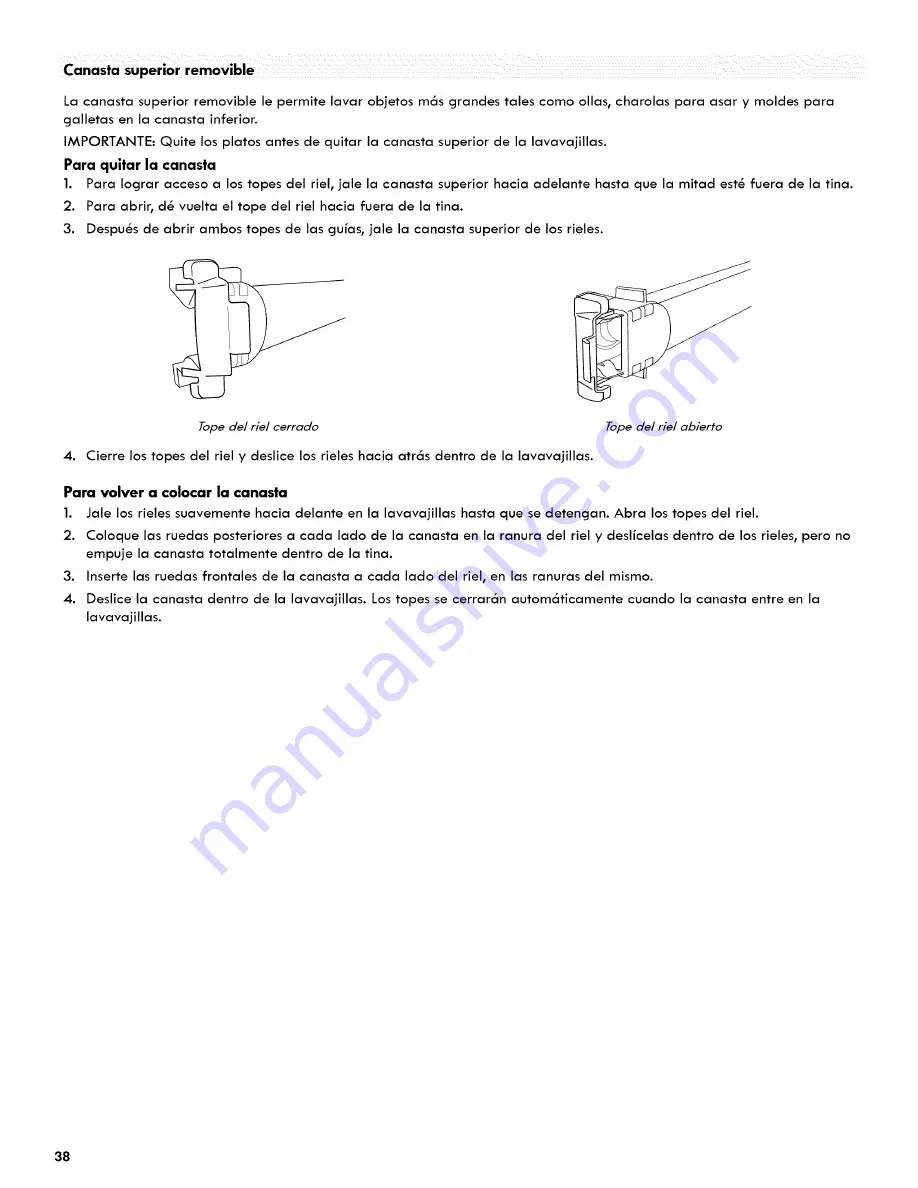 Kenmore Elite Ultra Wash 665.1404 Series Скачать руководство пользователя страница 38