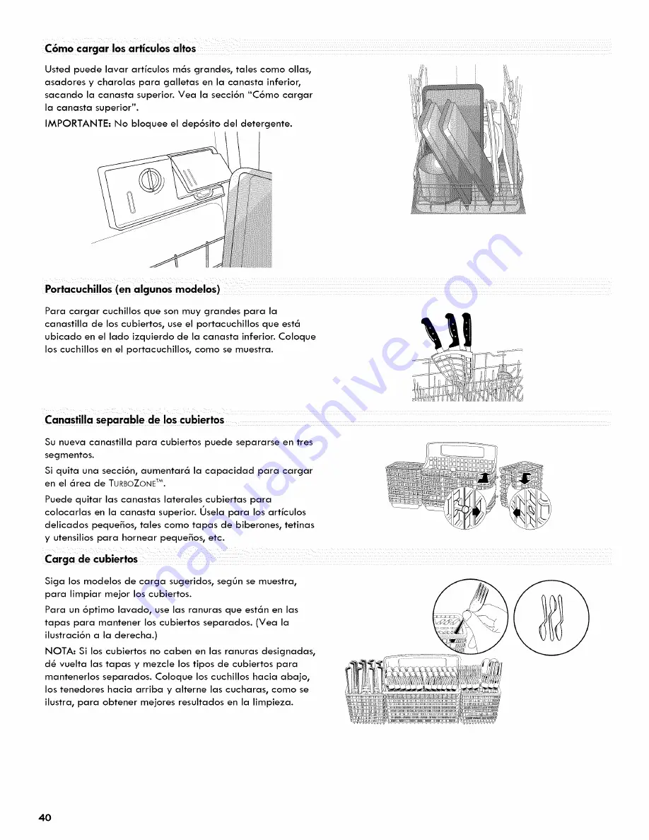 Kenmore Elite Ultra Wash 665.1404 Series Скачать руководство пользователя страница 40