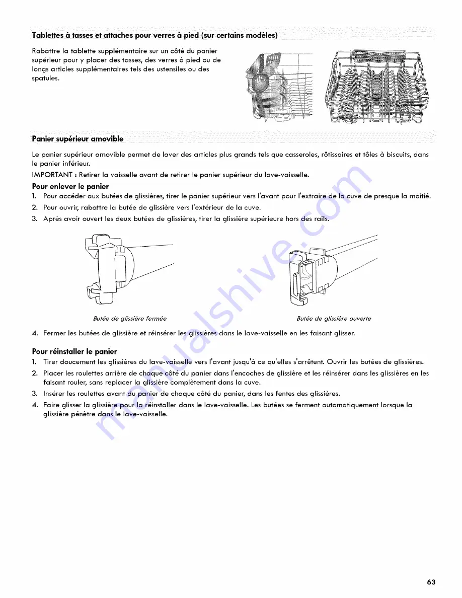 Kenmore Elite Ultra Wash 665.1404 Series Скачать руководство пользователя страница 63