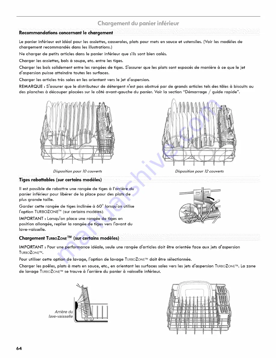 Kenmore Elite Ultra Wash 665.1404 Series Скачать руководство пользователя страница 64