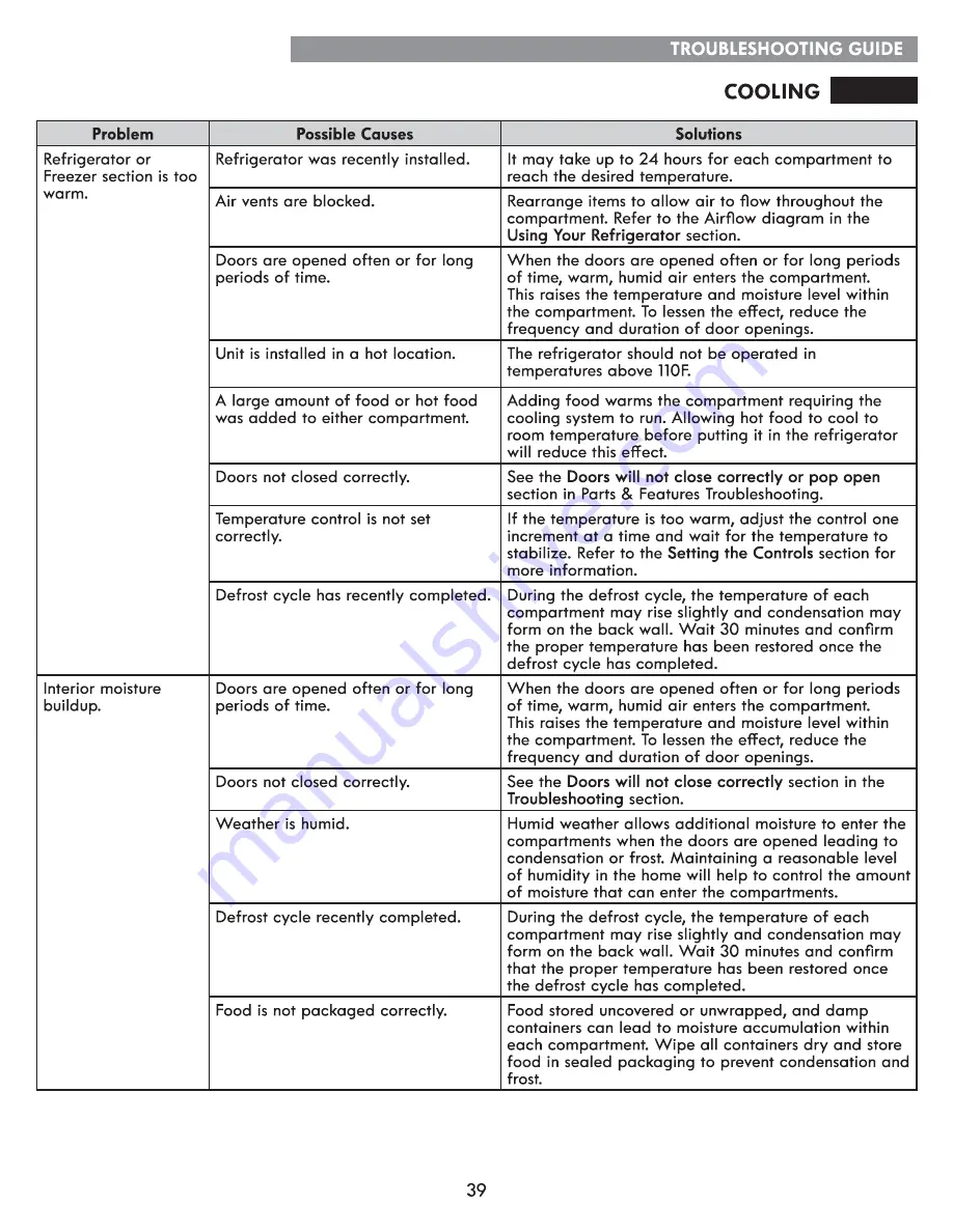 Kenmore Grab-N-Go 795.7033 Series Use & Care Manual Download Page 39