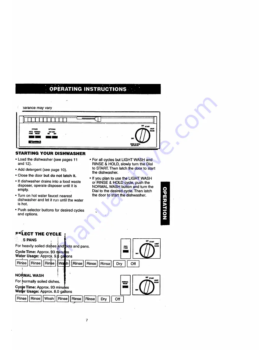 Kenmore Kenmore 15161 Owner'S Manual Download Page 7