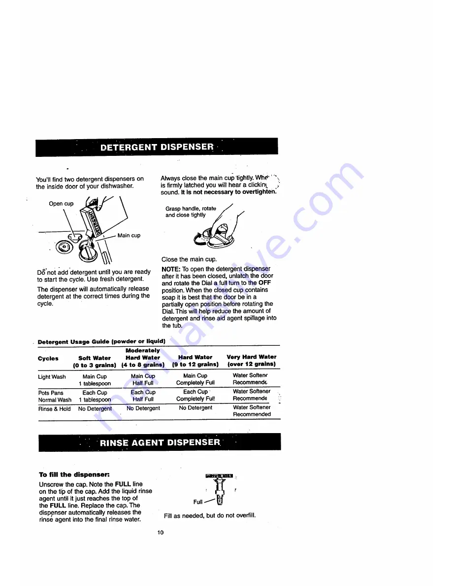 Kenmore Kenmore 15161 Owner'S Manual Download Page 10