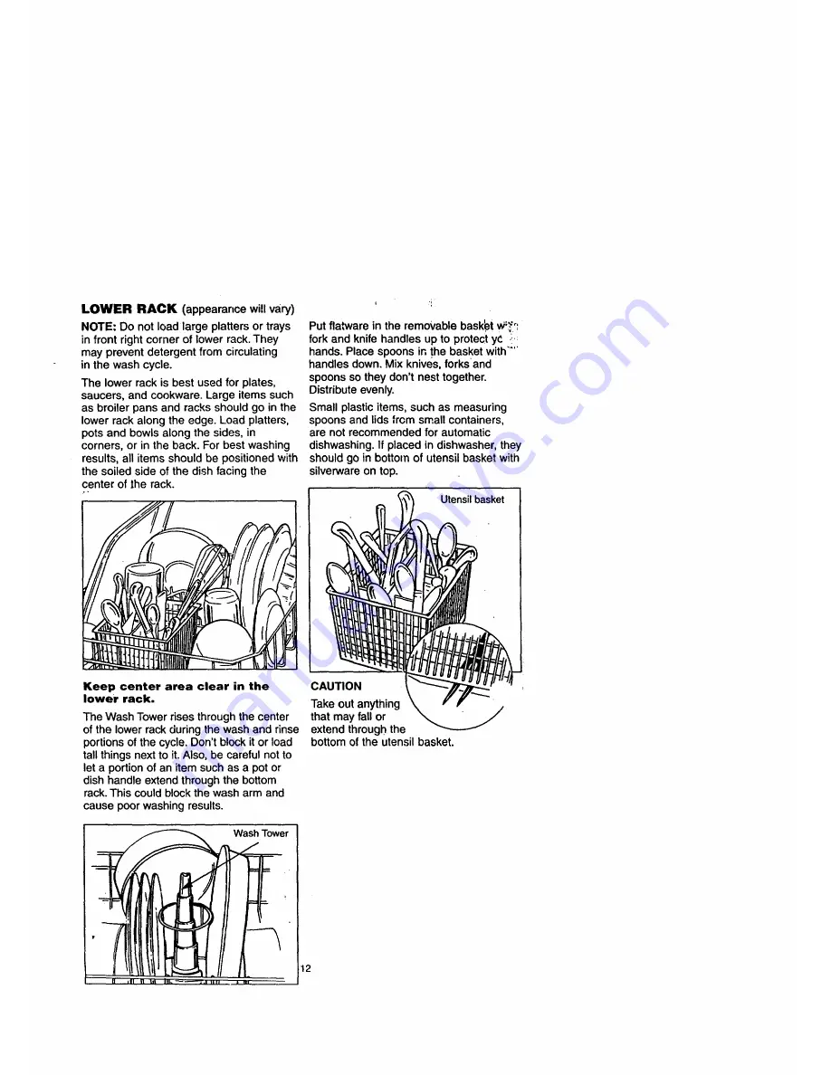 Kenmore Kenmore 15161 Owner'S Manual Download Page 12