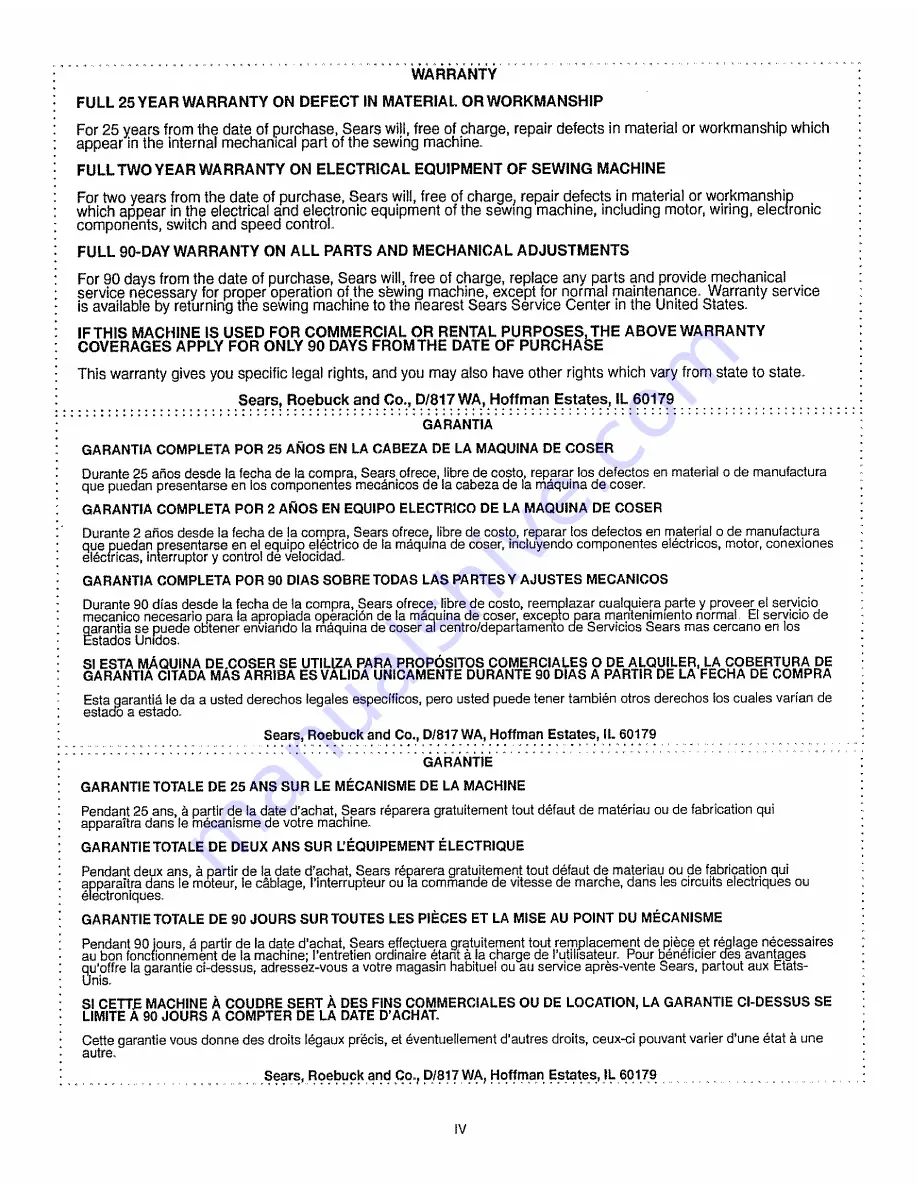 Kenmore Kenmore 385.16520000 Owner'S Manual Download Page 5