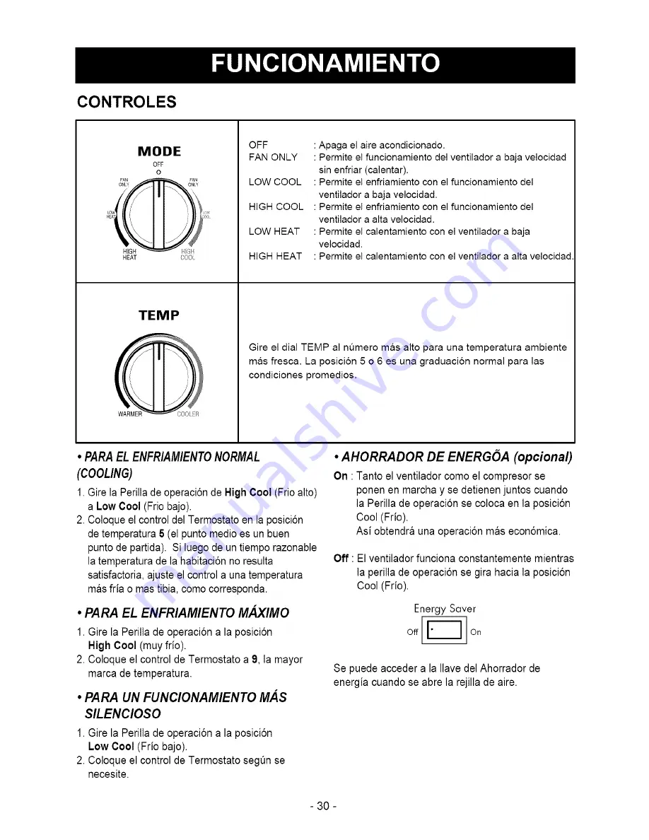 Kenmore Kenmore 580.72087200 Скачать руководство пользователя страница 30