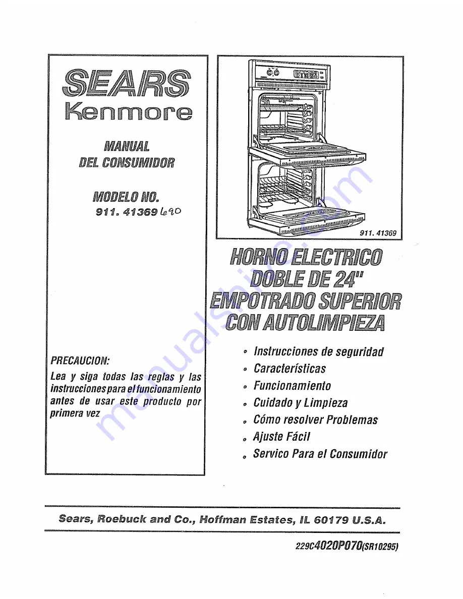 Kenmore KENMORE 911.41369 Скачать руководство пользователя страница 26