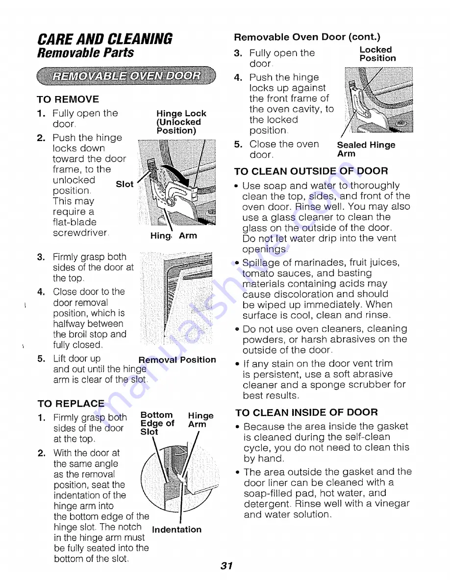 Kenmore Kenmore 911.47692 Use & Care Manual Download Page 31