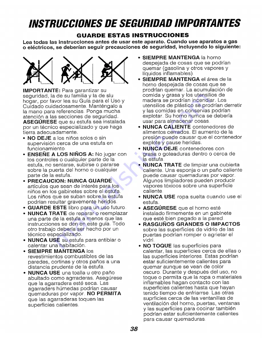 Kenmore Kenmore 911.47692 Use & Care Manual Download Page 38