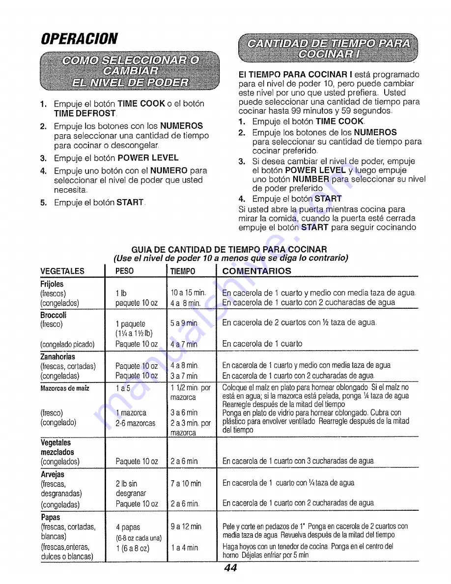 Kenmore Kenmore 911.47692 Use & Care Manual Download Page 44