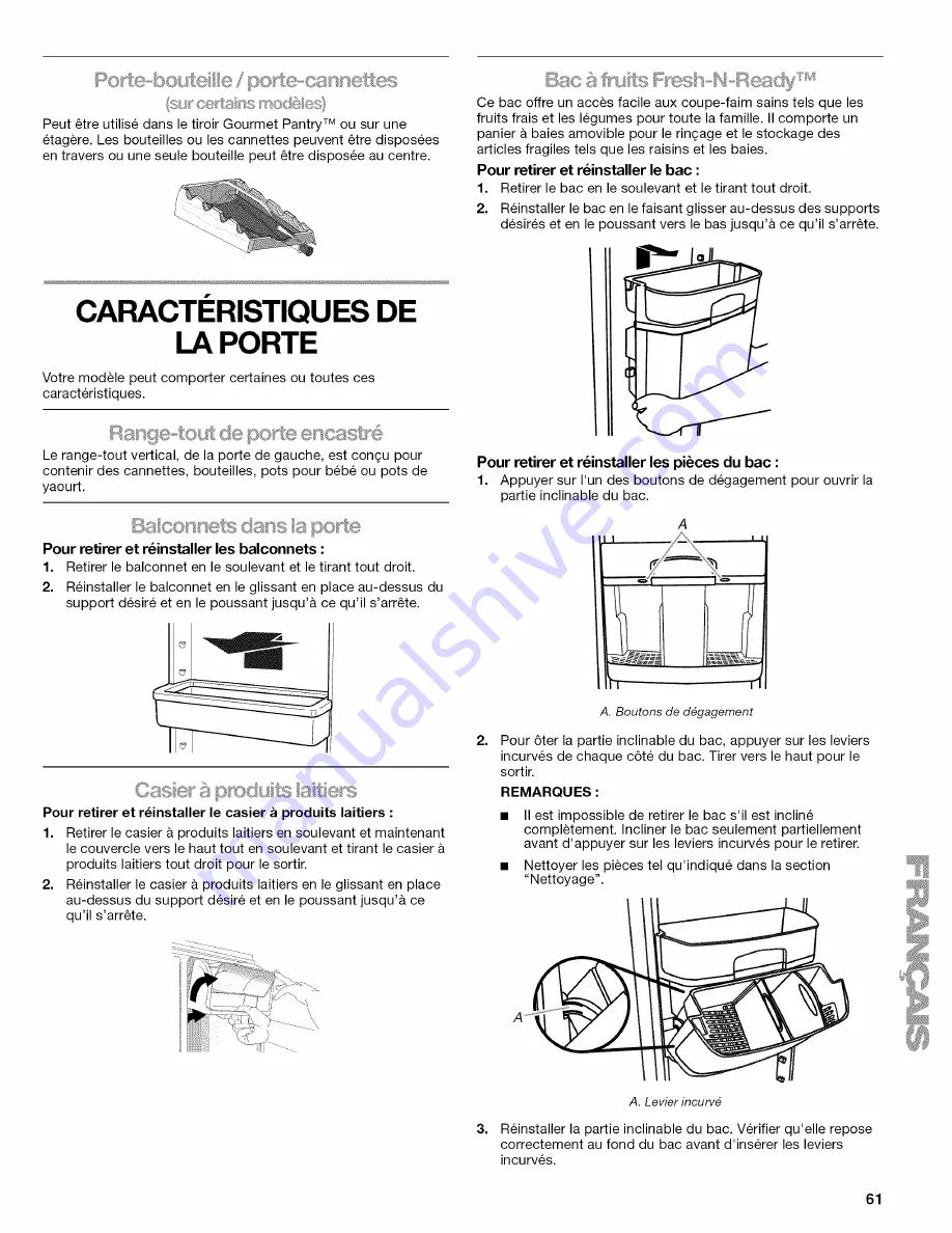 Kenmore Kenmore Bootom-Mount Refrigerator Скачать руководство пользователя страница 61