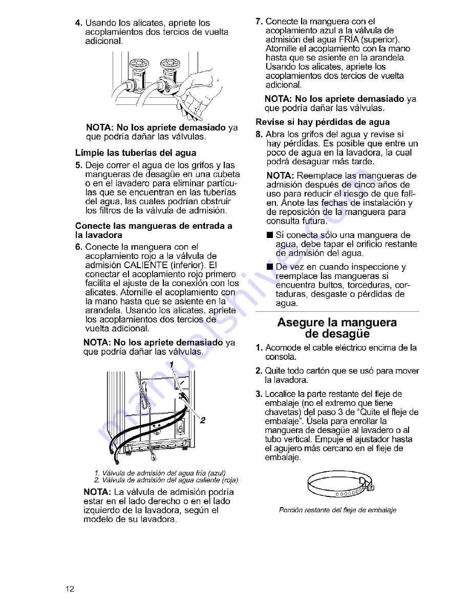 Kenmore Kenmore One-Speed Automatic Wa Owner'S Manual & Installation Instructions Download Page 40