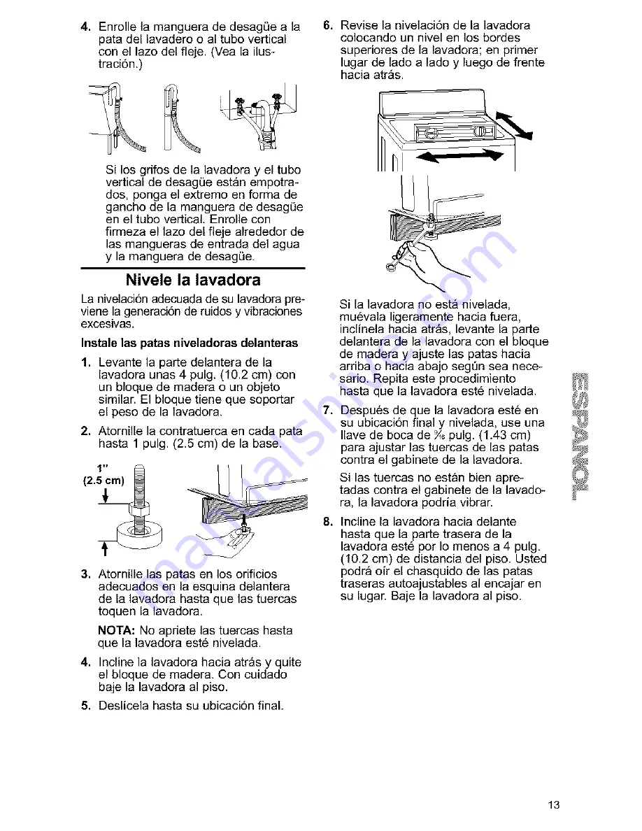 Kenmore Kenmore One-Speed Automatic Wa Owner'S Manual & Installation Instructions Download Page 41