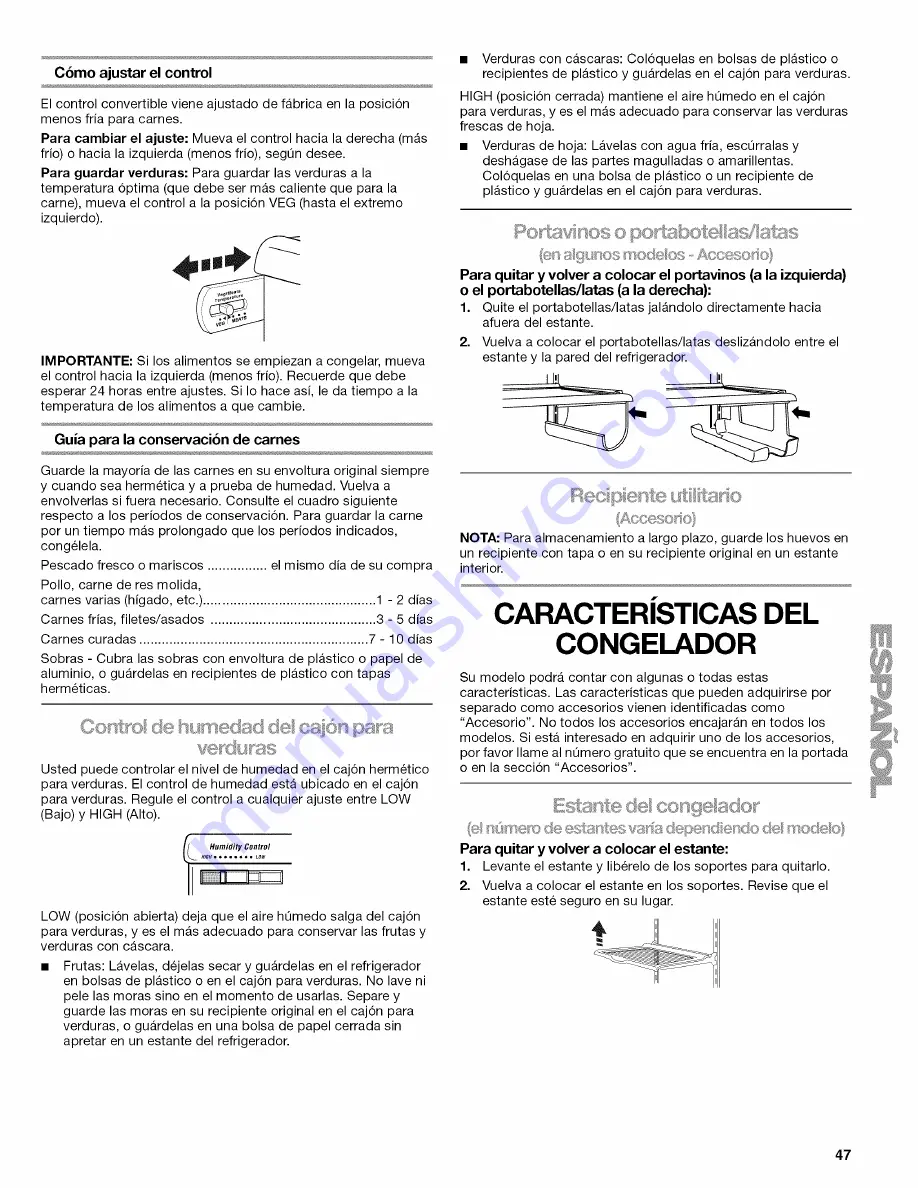 Kenmore Kenmore Side by Side Refrigerator Скачать руководство пользователя страница 47