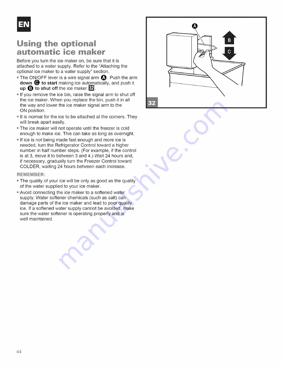 Kenmore Kenmore Top-mount Refrigerator Owner'S Manual Download Page 44