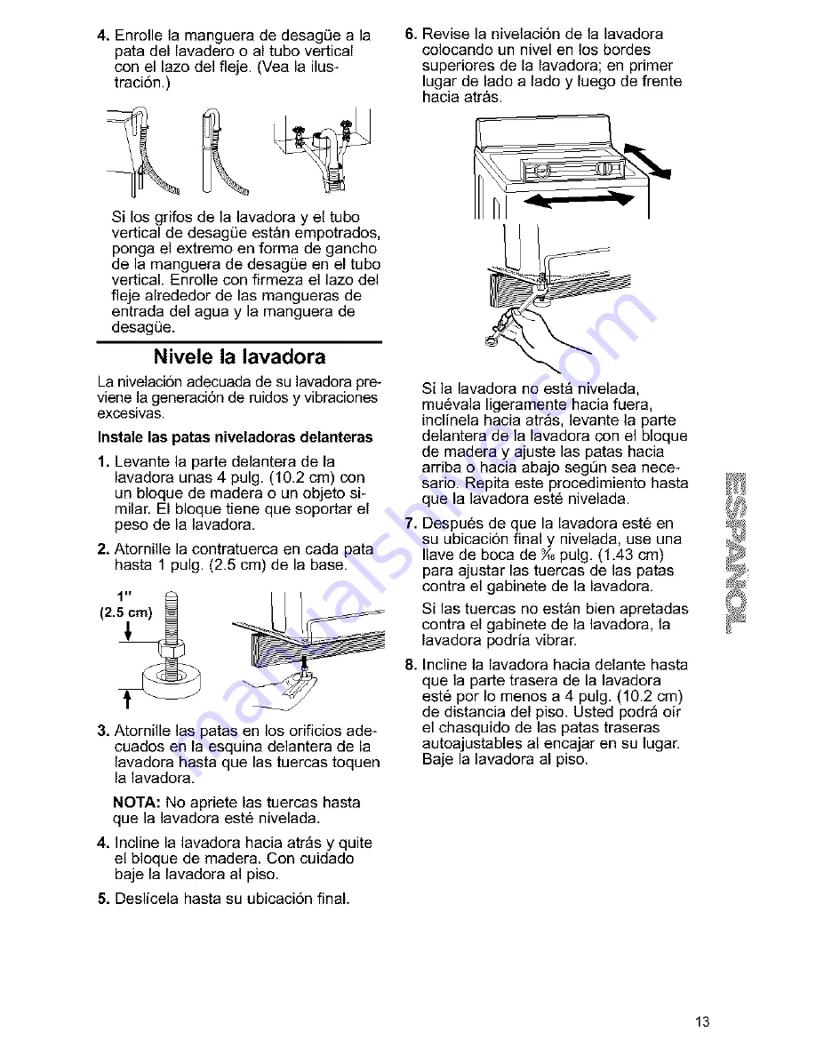 Kenmore One-speed automatic washers Owner'S Manual And Installation Instructions Download Page 41