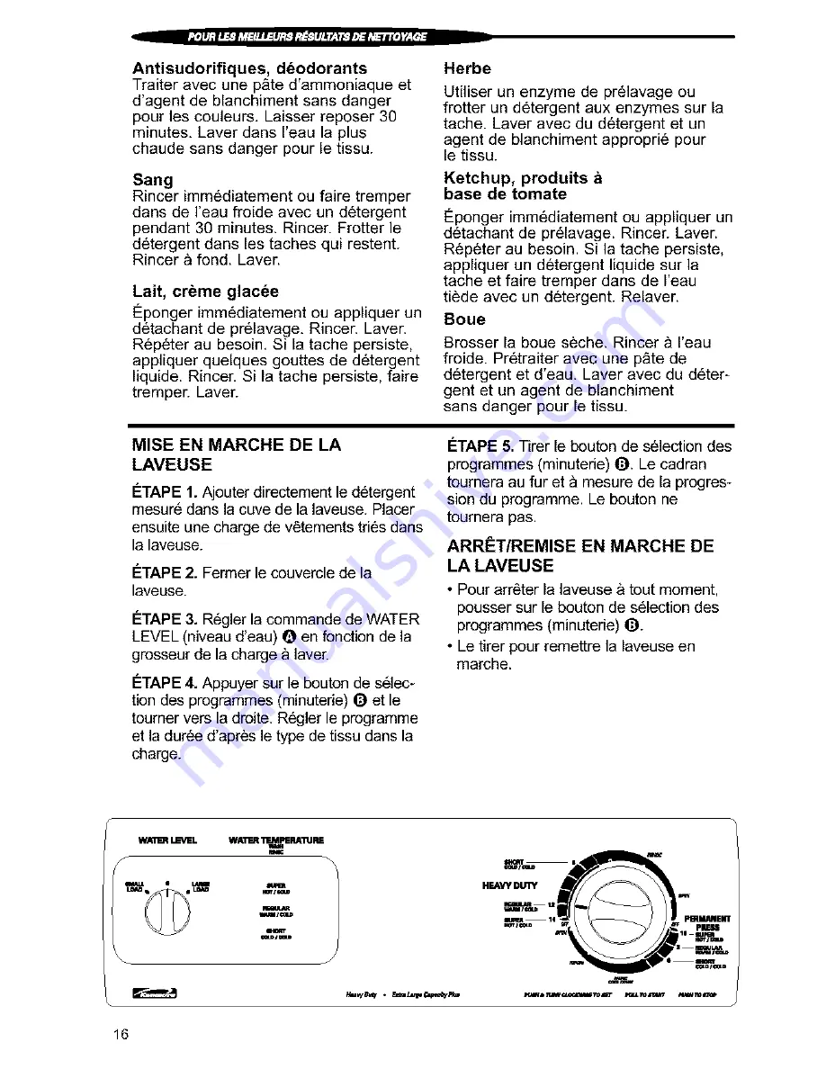 Kenmore One-speed automatic washers Скачать руководство пользователя страница 74