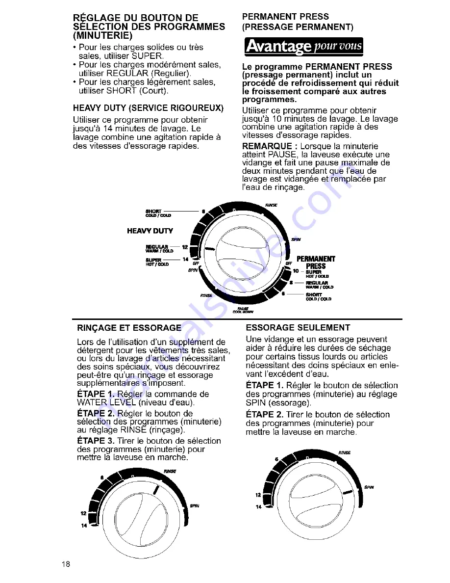 Kenmore One-speed automatic washers Скачать руководство пользователя страница 76