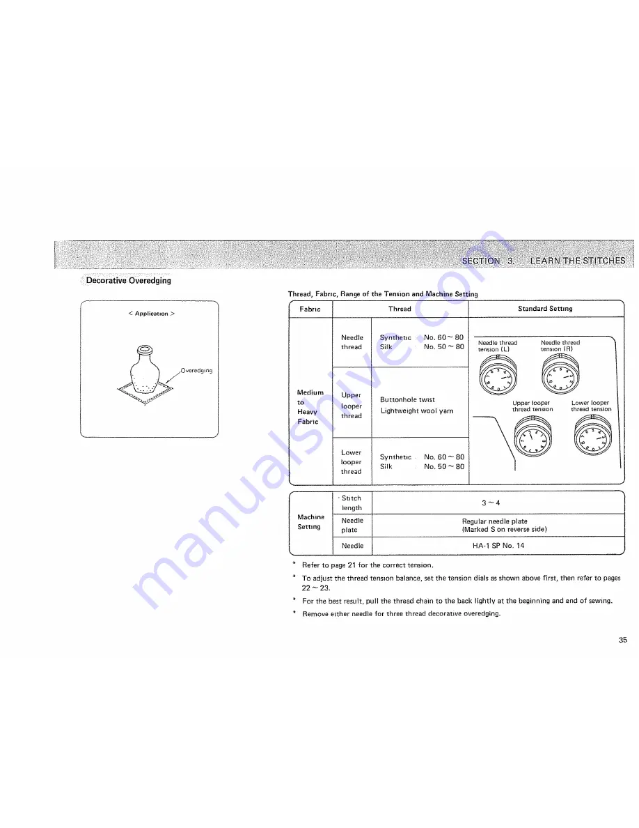 Kenmore OVERLOCK 385. 564180 Owner'S Manual Download Page 36