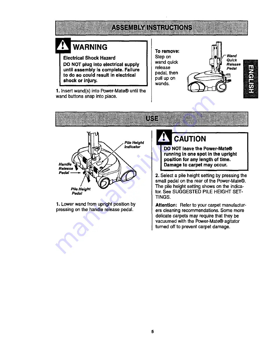 Kenmore Power-Mate KC50XBZRZU01 Owner'S Manual Download Page 5