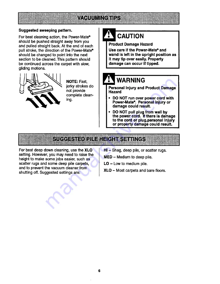 Kenmore Power-Mate KC50XBZRZU01 Owner'S Manual Download Page 6