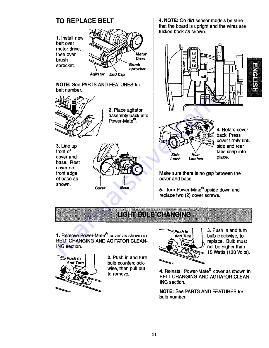 Kenmore Power-Mate KC50XBZRZU01 Owner'S Manual Download Page 11