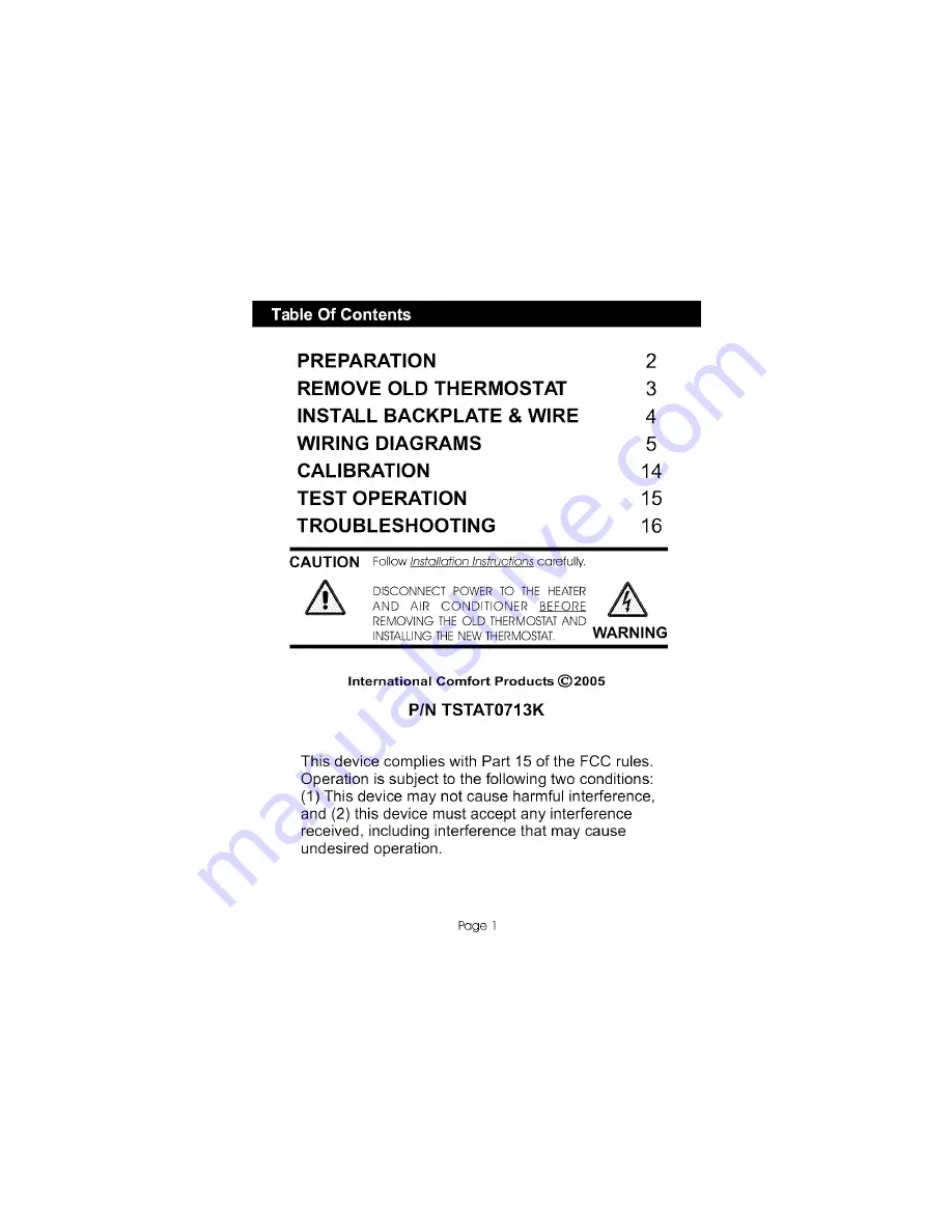 Kenmore TSTAT0713K Installation Manual Download Page 2