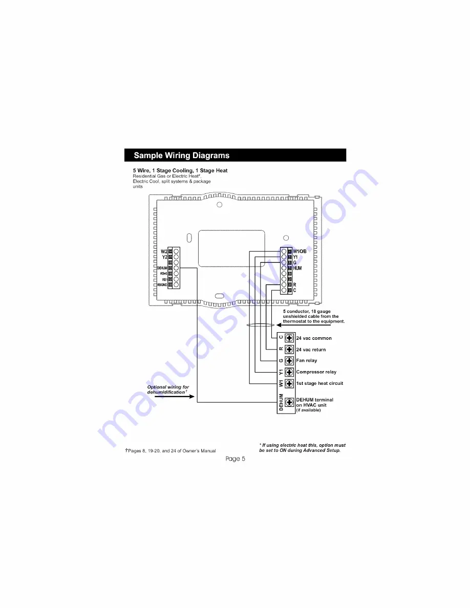 Kenmore TSTAT0713K Installation Manual Download Page 6