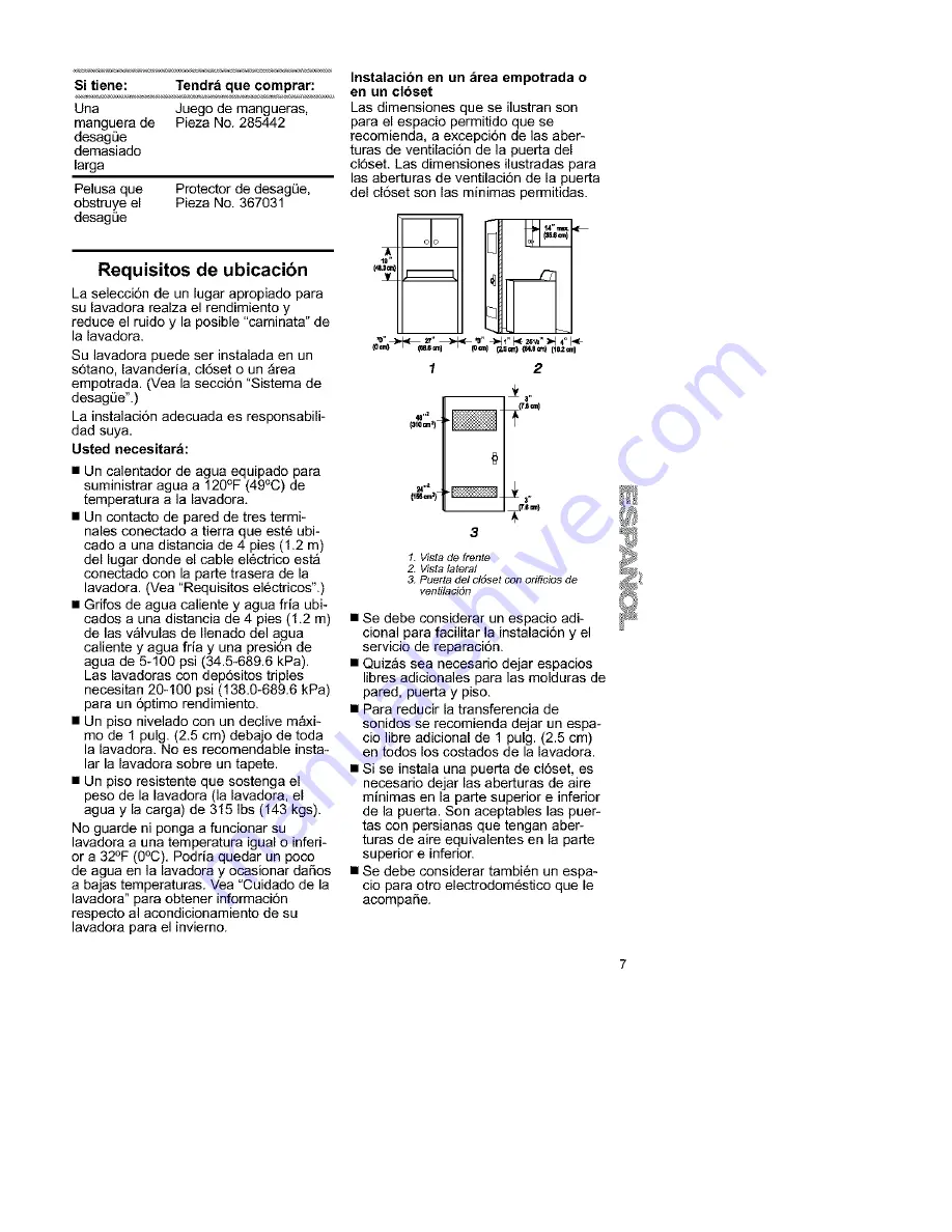 Kenmore Two-speed automatic washers Owner'S Manual & Installation Instructions Download Page 39