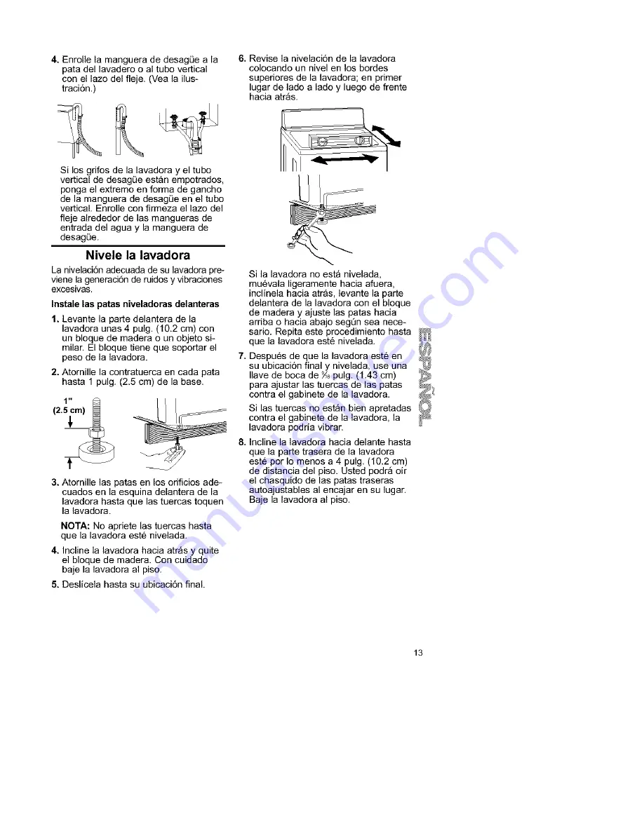 Kenmore Two-speed automatic washers Owner'S Manual & Installation Instructions Download Page 45