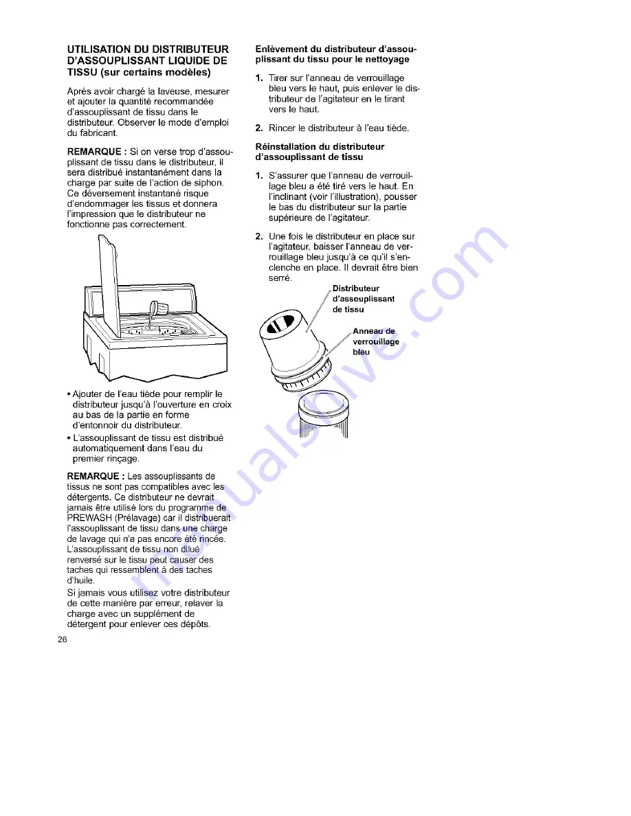 Kenmore Two-speed automatic washers Owner'S Manual & Installation Instructions Download Page 92