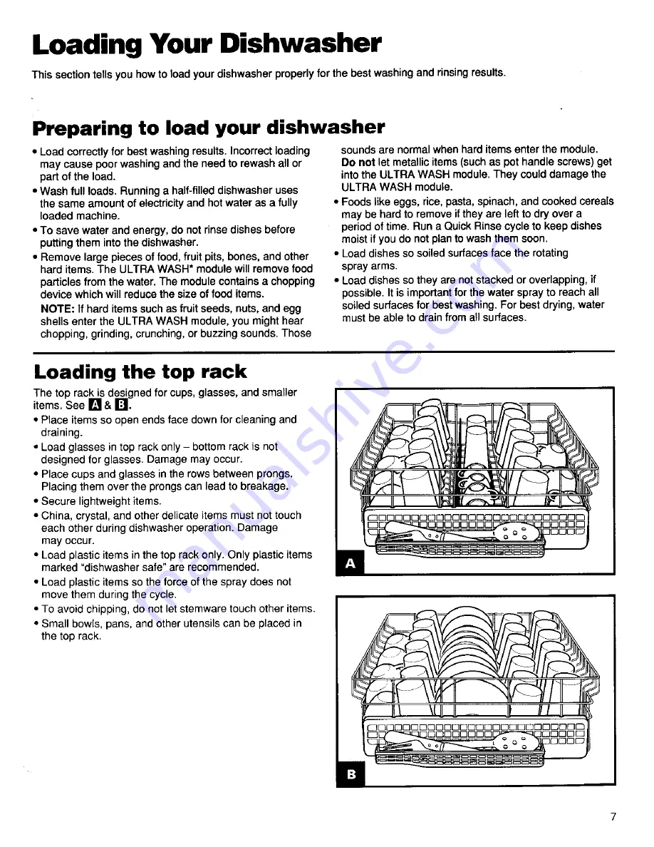 Kenmore ULTRA WASH 15831 Use And Care Manual Download Page 8