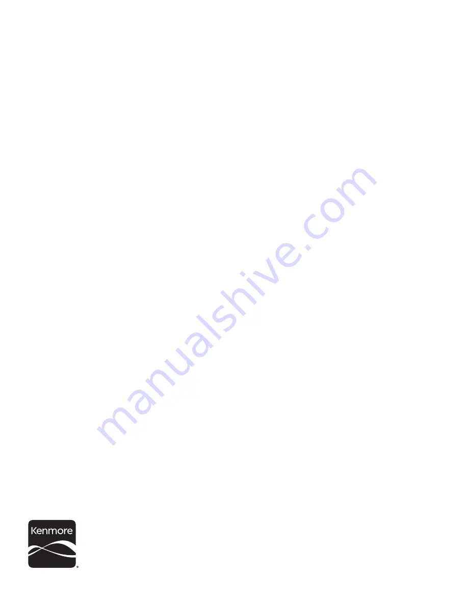 Kenmore Ultra Wash 665.1304 Use & Care Manual Download Page 1