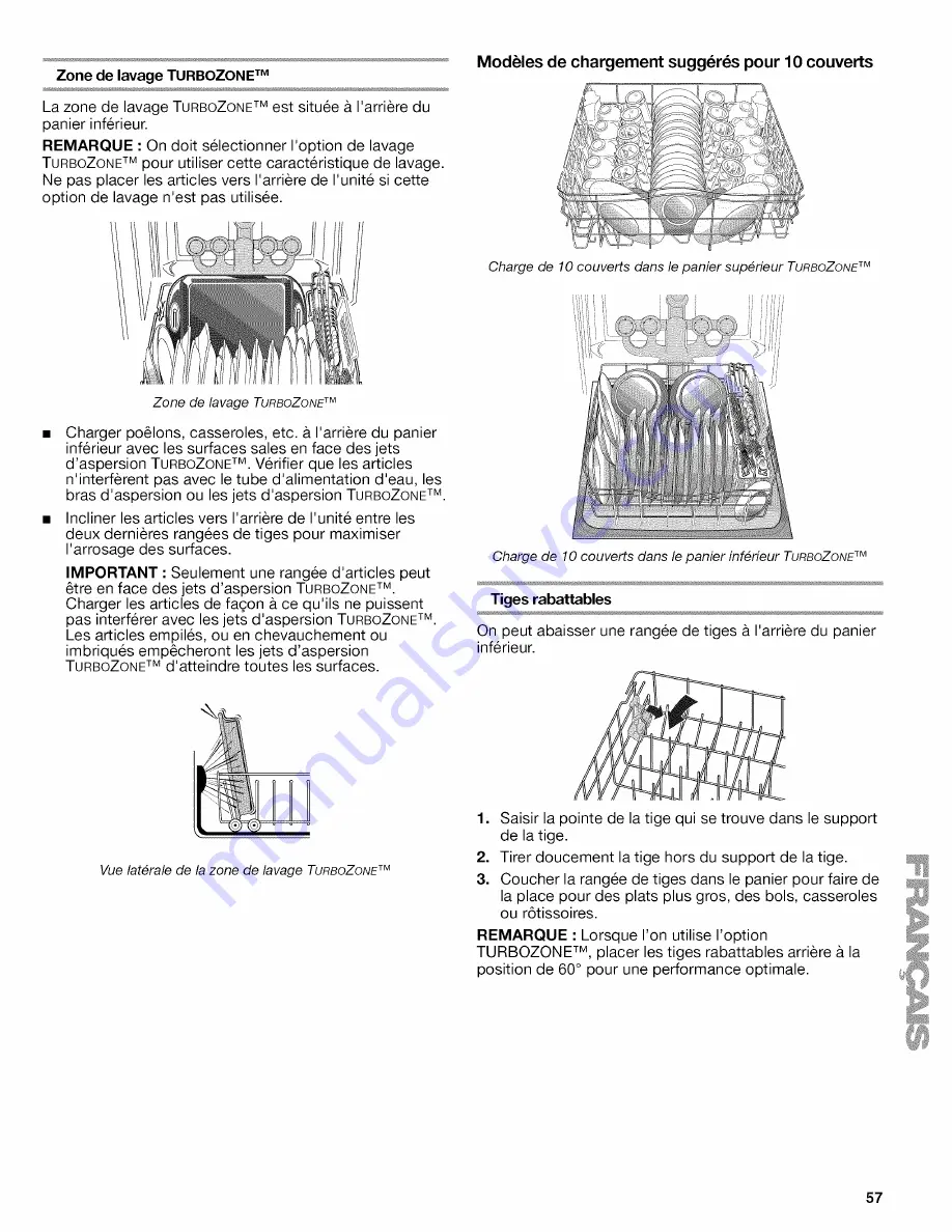 Kenmore ULTRA WASH 665.1348 Series Use & Care Manual Download Page 57