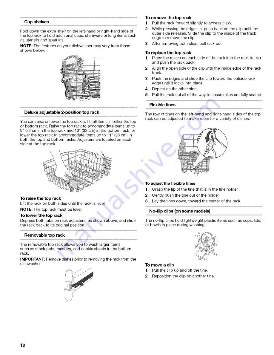 Kenmore Ultra wash 665.1377 Use & Care Manual Download Page 10