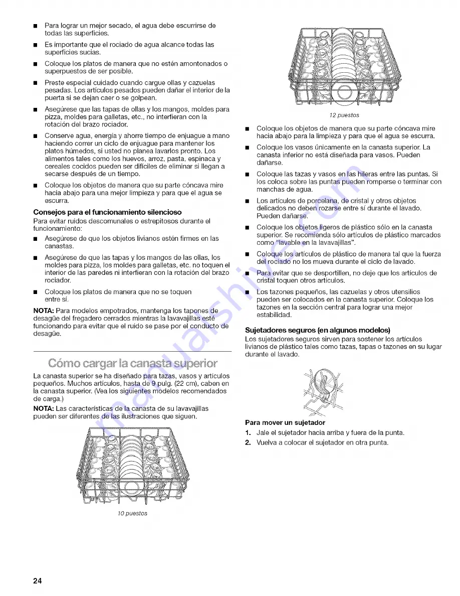 Kenmore ULTRA WASH 665.1435 Series Скачать руководство пользователя страница 24