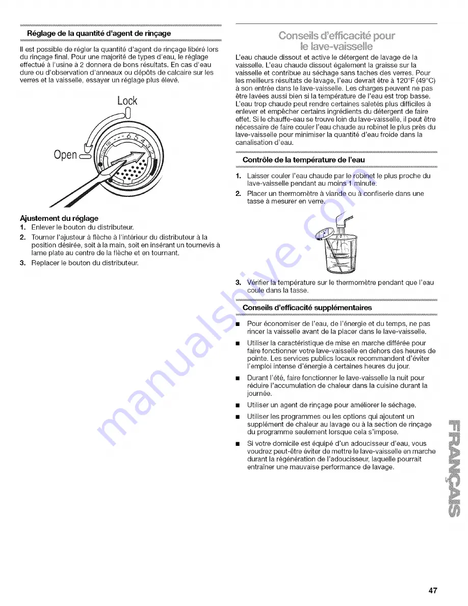 Kenmore ULTRA WASH 665.1604 Series Скачать руководство пользователя страница 47