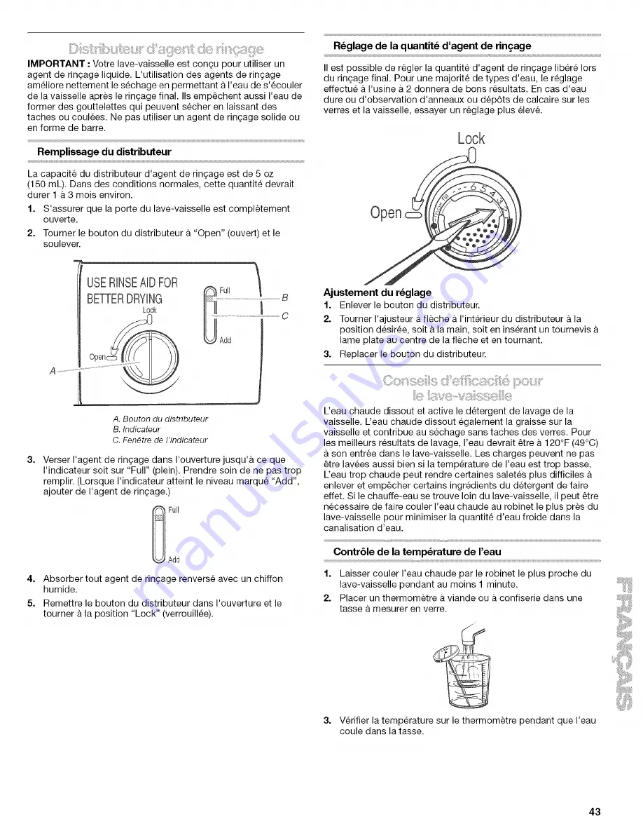 Kenmore Ultra wash 665.7438 Скачать руководство пользователя страница 43