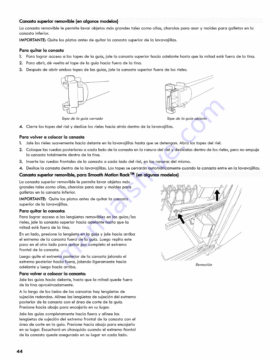 Kenmore ULTRACLEAN 665.1281 Series Use & Care Manual Download Page 44