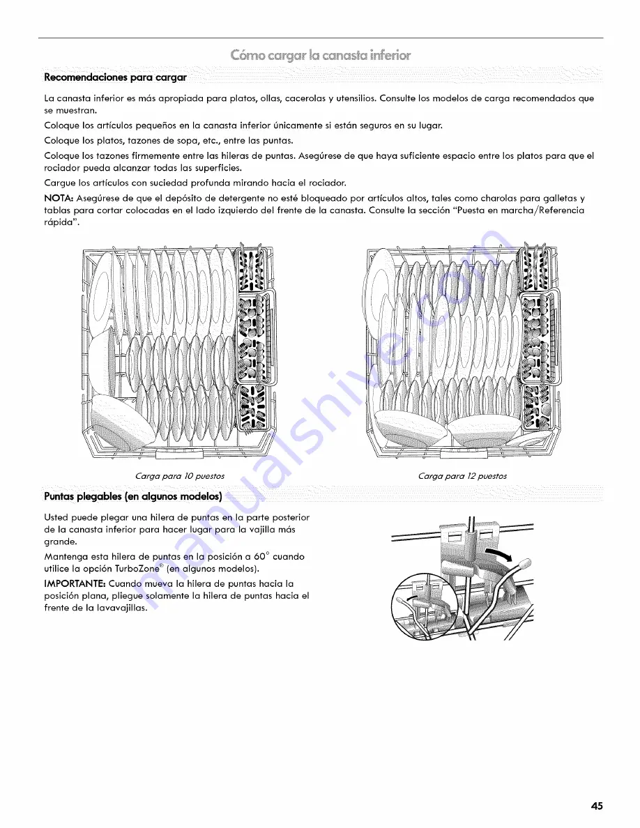 Kenmore ULTRACLEAN 665.1281 Series Use & Care Manual Download Page 45