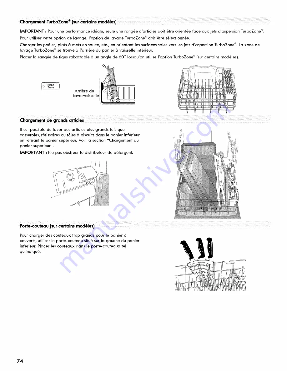 Kenmore ULTRACLEAN 665.1281 Series Use & Care Manual Download Page 74